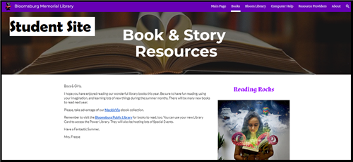 Student Library Page